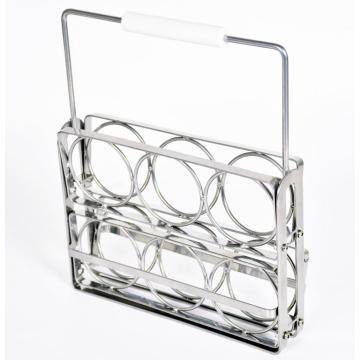 6 Bottles Metal Wire Wine Rack Countertop