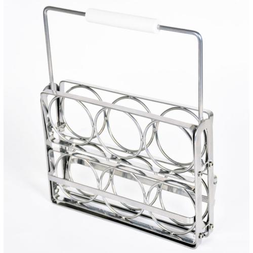 6 Bottles Metal Wire Wine Rack Countertop