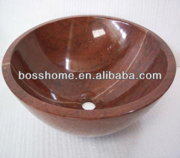 Manufacture excellent quality vessel sink marble stone