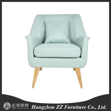 France Classical style solid wood single 1 seater sofa,fabric sofa