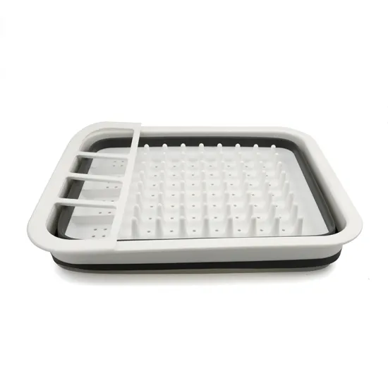 Multifunctional Folding Plastic Kitchen Sink Drain Basket for Vegetable and Fruit Washing
