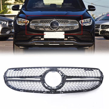 Black Diamond Mesh Grill Teile für Mercedes Benz GLC Klasse X253 2020