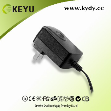 12W wall-mounted Power supply 12v ac/dc adapter
