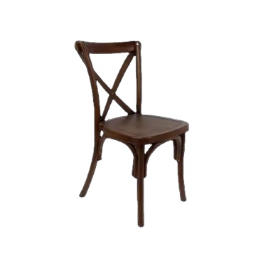 Durable Outdoor Resin Plastic Cross Back Chair