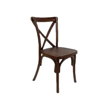 Durable Outdoor Resin Plastic Cross Back Chair
