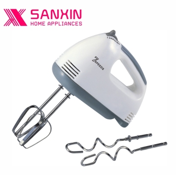 Pemukul telur mudah alih klasik 150w dengan 2 cangkuk