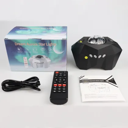 Aurora Galaxy Projector: Baby Star Night Light with Remote Control