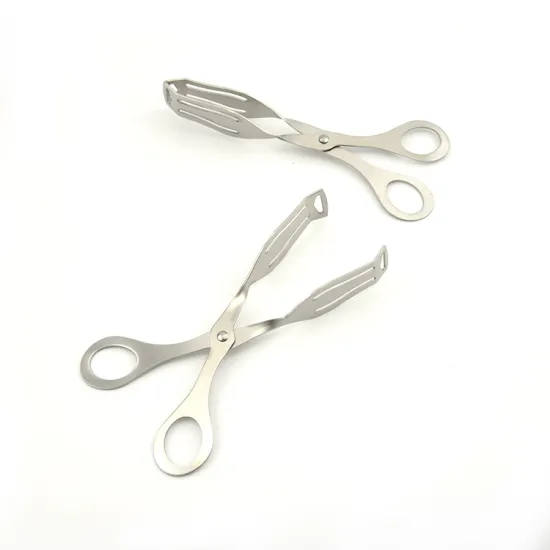 Stainless Steel Salad Clippers and Tongs for Hotel Buffets and Restaurants