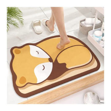 Anti slip quick dry absorbent bath floor mats