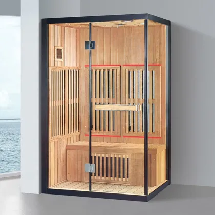 Far Infrared Sauna Room: Tourmaline Sauna & Russian Sauna Options