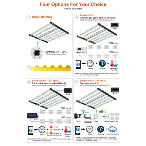 720W Barras Quantum LED crescer luz