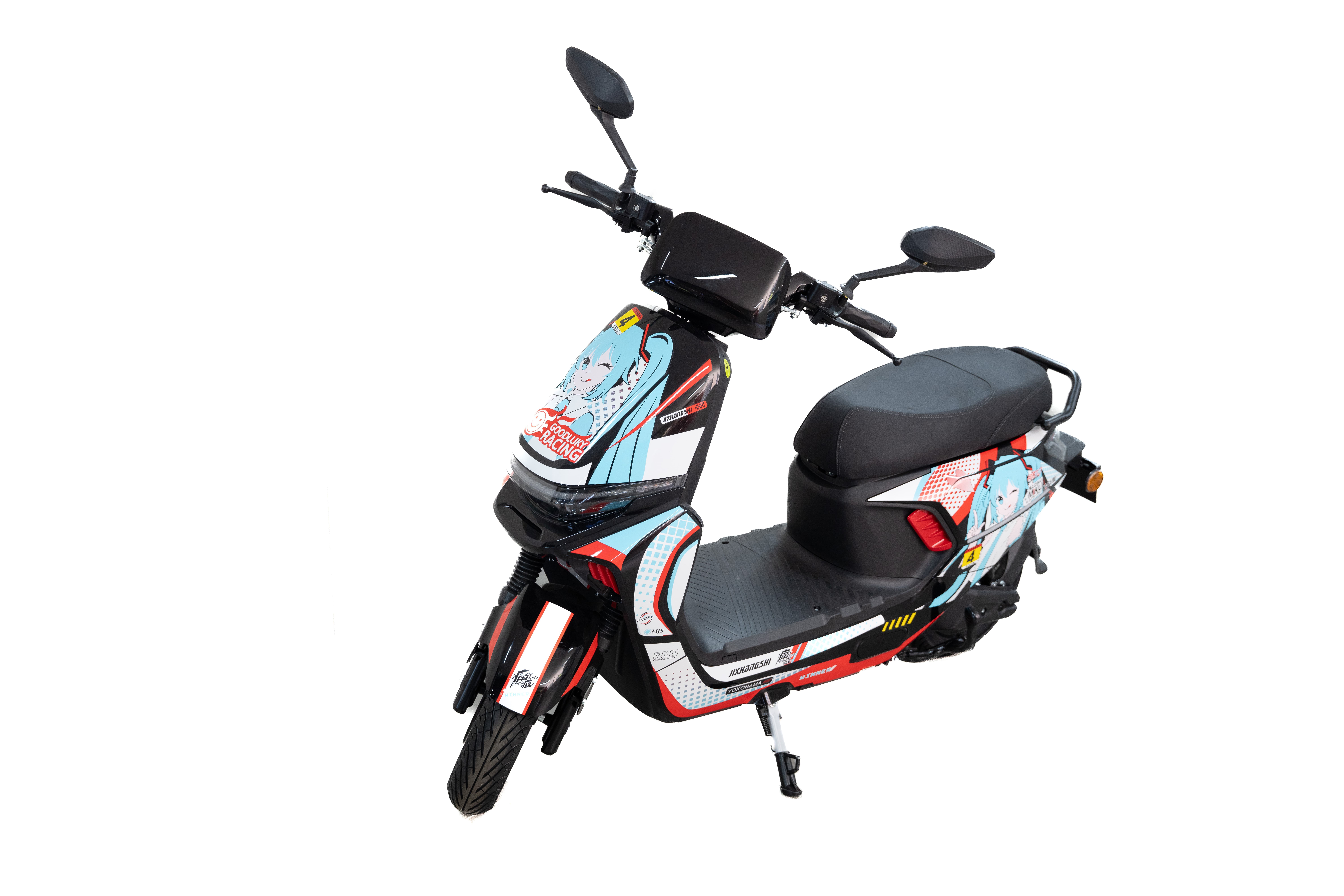 Fashionable Electric Scooter with Anime Graphics