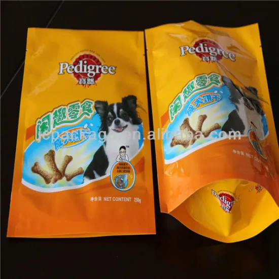 2014 customized !food grade 200g pet food plastic bag