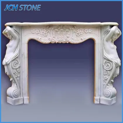 weissen Kamin, Kamin, kuenstlichen Marmor Kamin Surround