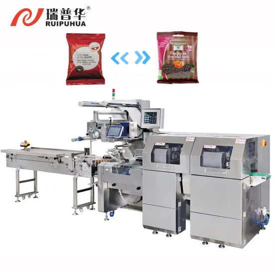 New Sealing Technology Flow Wrapping Machine with Box Motion Pillow Bag and Euro Hole Easy Switch