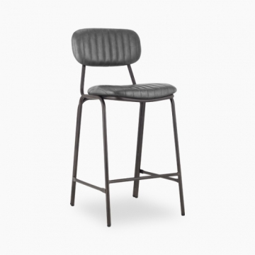 Dark Grey Boston Metal Kitchen Stool