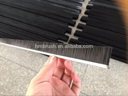 Door sealing strip seal brushes