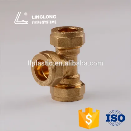 Hight quality copper pipes fittings copper equal tee