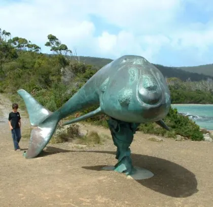 Enormous Style Sculpture Garden Decoration Bronze Blue Whale Statue