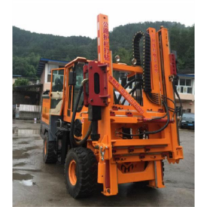 Environment-Friendly guardrail piling machine