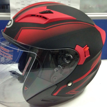 Helmet Motosikal Half Face YM -627 - Bahan ABS ECE Bertauliah