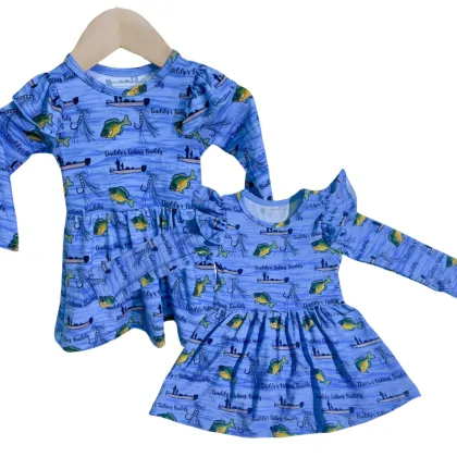 KERUI Children's Summer Princess Dress - Long Sleeve A-Line Baby Girls' Clothing