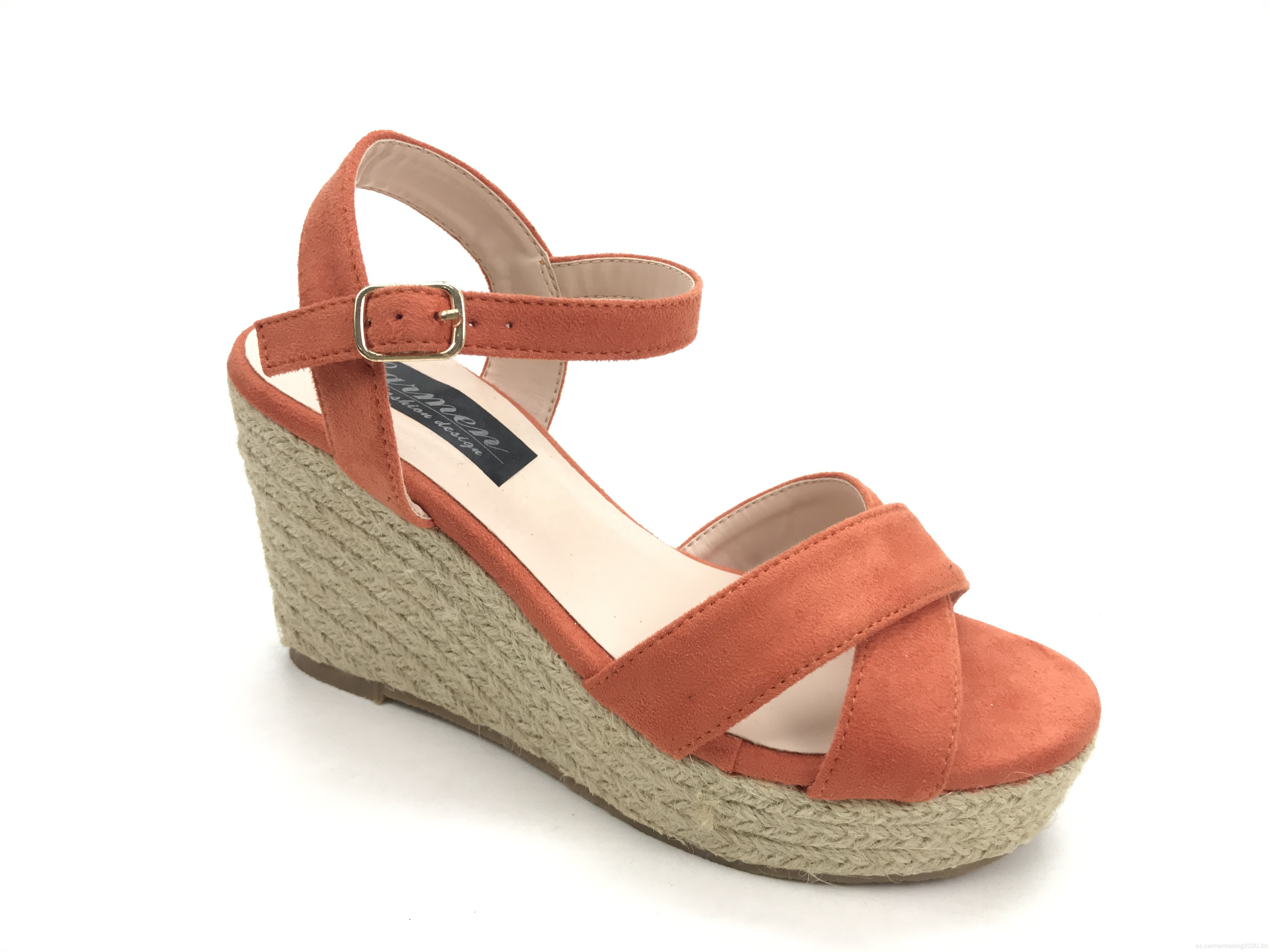 Plataforma de sandalias de cuña zapatos de moda para mujeres de verano