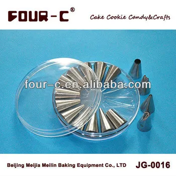 16pcs pastry nozzle set,high quality cake decorating tools set