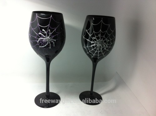 DIY type decoration goblet wine glass Wineglass birthday gift for sister/ lover