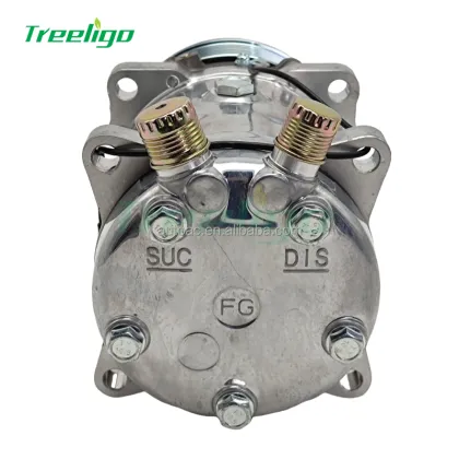 SD5H14-6690 PV8 119MM Automotive Air Conditioning Compressor For Sanden SD5H14HD