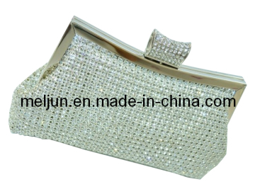 Good Quality Diamond Silver Evening Bag