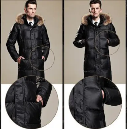 2016New Fashion Outdoor Long Thick Man Down Jacket