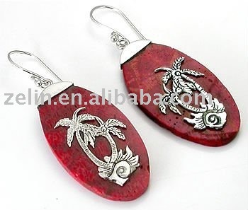 fashion 316L stainless steel with tropical plants body piercing earrings