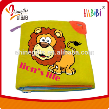 printed color cloth book for baby