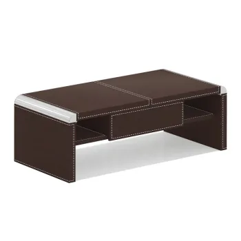 Factory Wholesale Modern Coffee Table Living Room Adjustable Height Leather Executive Desk Furniture