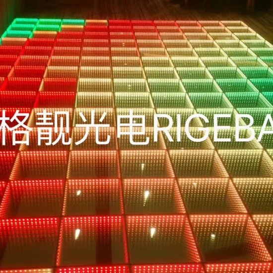 50x50cm 3D LED Mirror Dance Floor for Wedding Club Party