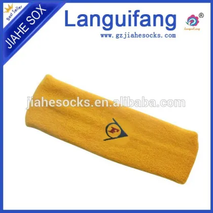 Custom logo terry cotton sweatband sports headband