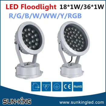 China made discount white/rgb/green led waterproof flood light 36W led projection lamp floodlight