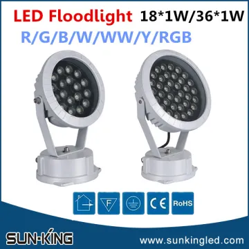 China made discount white/rgb/green led waterproof flood light 36W led projection lamp floodlight