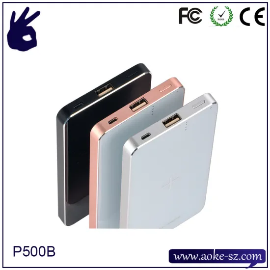 Qi Wireless Mobile Phone Charger Power Bank 5000 mAh