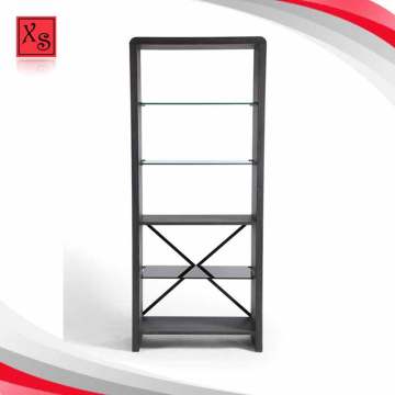 particle board wooden book shelf bookcase in living room