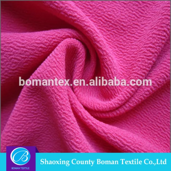 Woven Technic Polyester Spandex Crepe Satin Fabric For Women's Dress