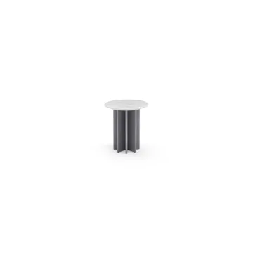 Contemporary Modern Set Marble Coffee Table Side Table