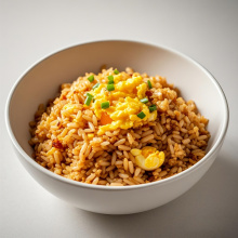 Molho de soja congelado arroz frito