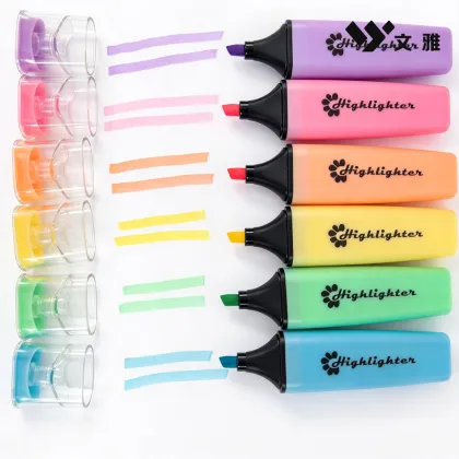 Transparent Cap Highlighter Pack