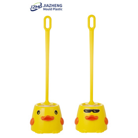 Yellow Duck Cute Toilet Brush Set with Holder