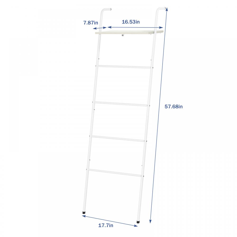 Blanket Ladder Leaning Quilts Rack