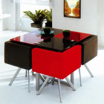 Dining sets, 1 dining table match 4 dining chairs, modern dining room furniture