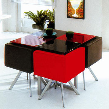 Dining sets, 1 dining table match 4 dining chairs, modern dining room furniture