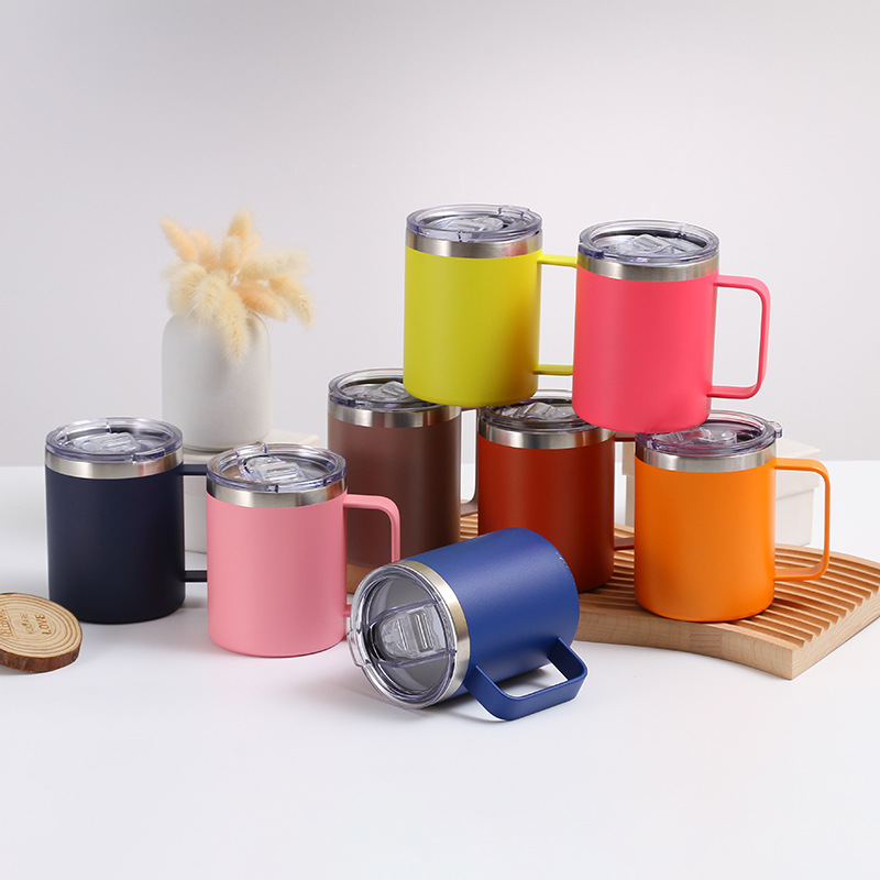 Stainless steel multifunctional insulated cup with lid